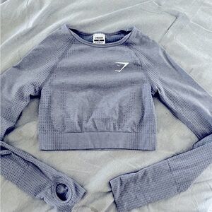 Light Blue Gymshark Long sleeve XS